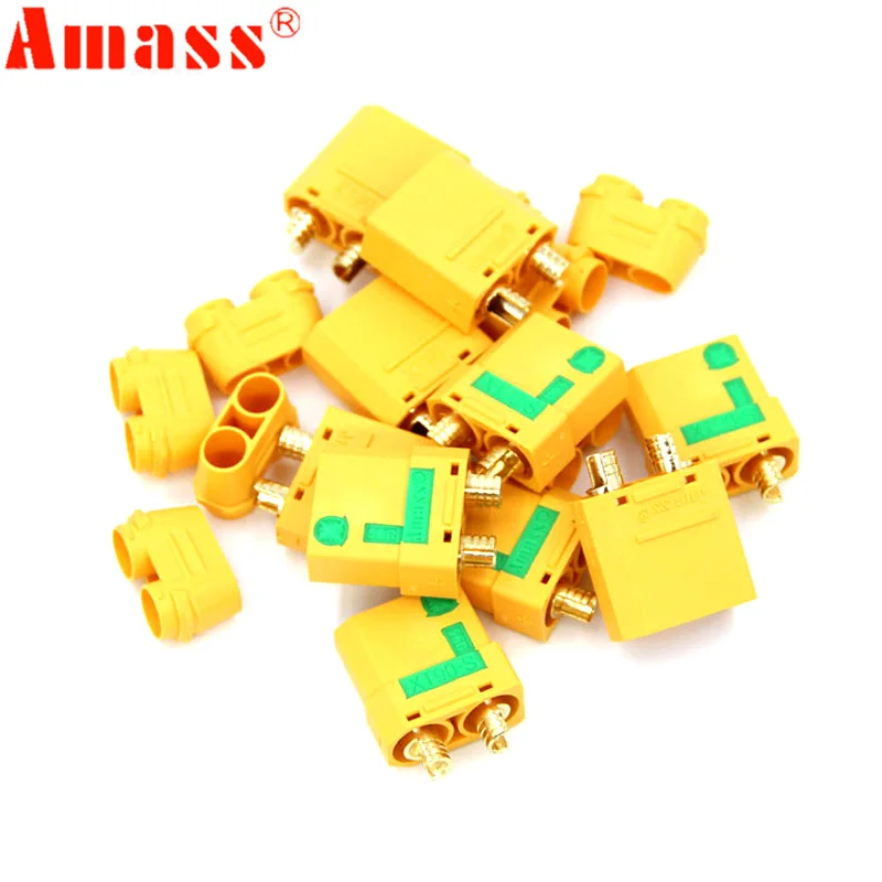 Drone Battery Plate - Amass-XT90S Conector de bala macho e