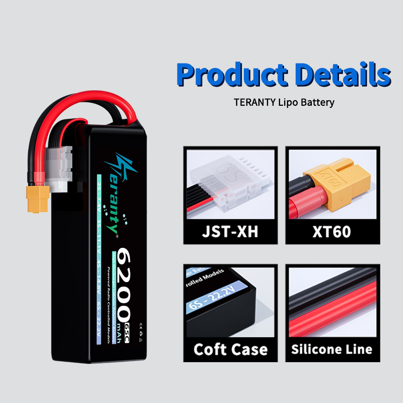 Bateria Lipo TERANTY 6S 6200mA - Drone Battery 6S avaliação e preço