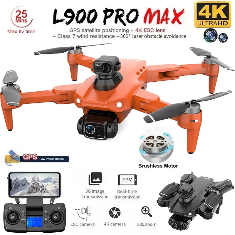 L900 Pro MAX GPS Drone 4K Prof - Drone Battery Box avaliação e preço