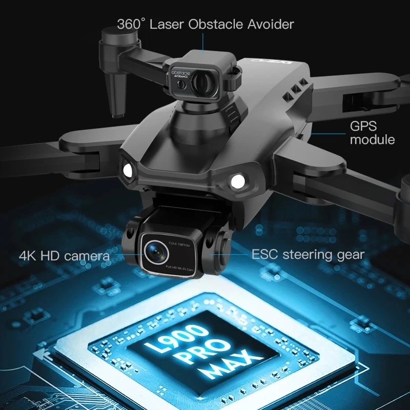 L900 Pro MAX GPS Drone 4K Prof - Drone Battery Box avaliação e preço