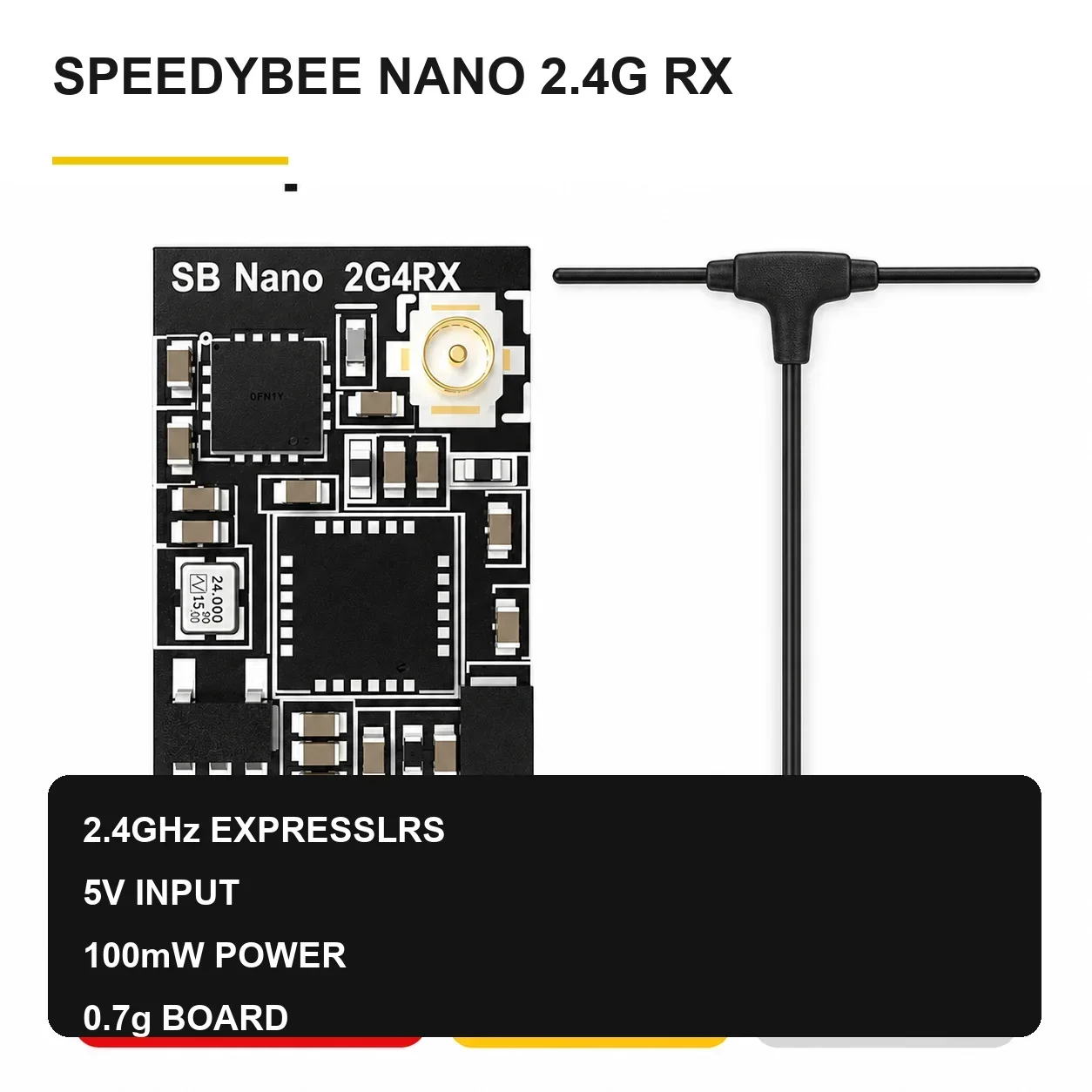 Receptor SpeedyBee Nano 2.4GHz - Drone Battery Plate avaliação e preço