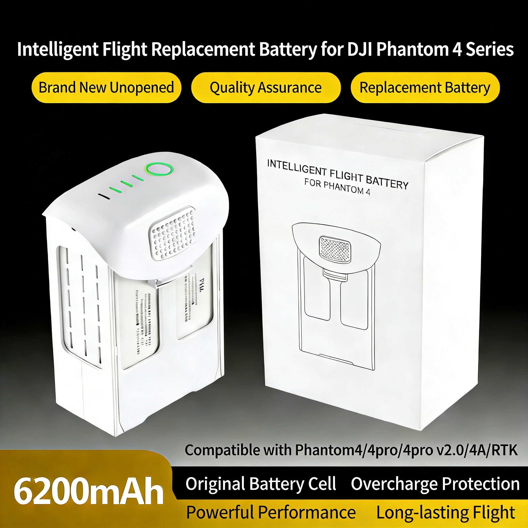 Nova Bateria Phantom 4 de 6200 - Drone Battery Li-Ion avaliação e preço