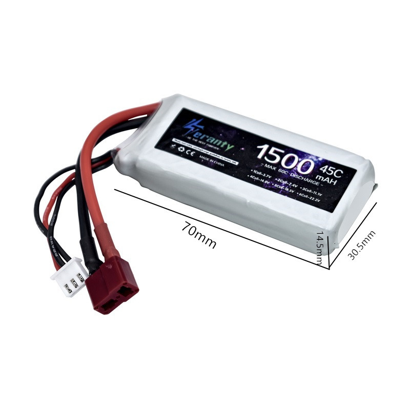 7.4v lipo bateria 2s 1500mah 1 - Drone Battery Li-Ion avaliação e preço